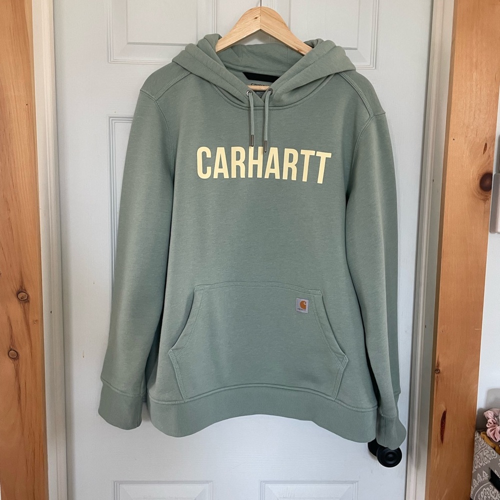 Carhartt Relaxed Fit Sage Green Pullover Hoodie